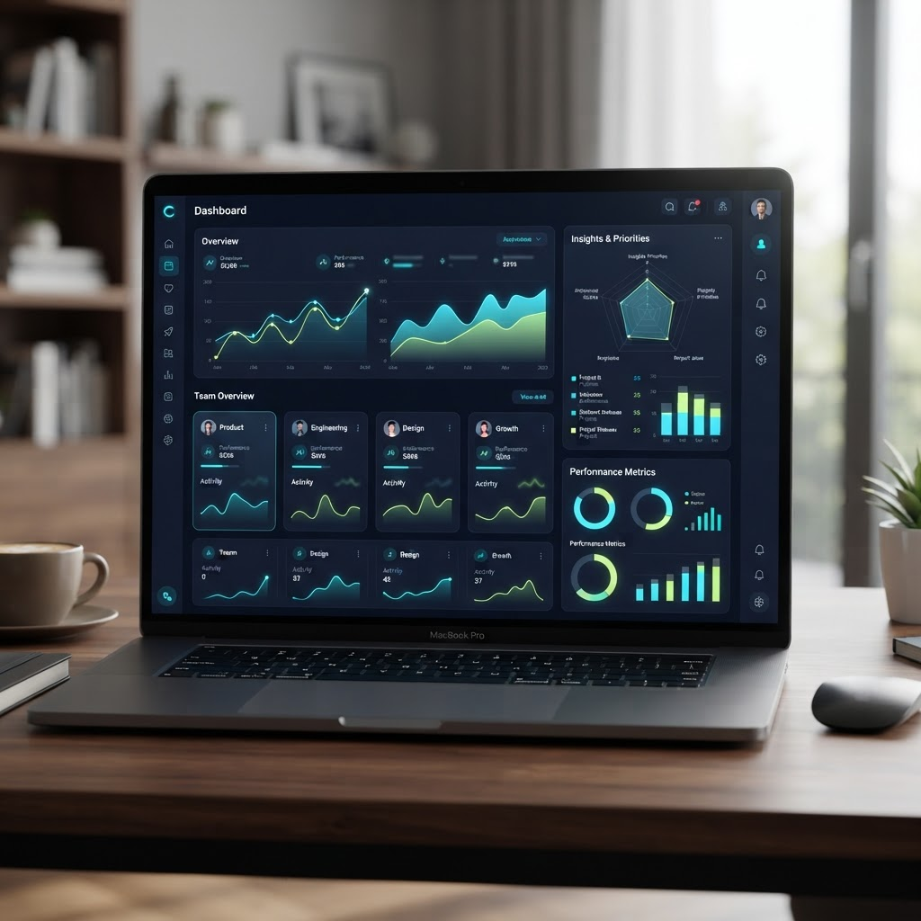 Interface conceitual do TeamPulse